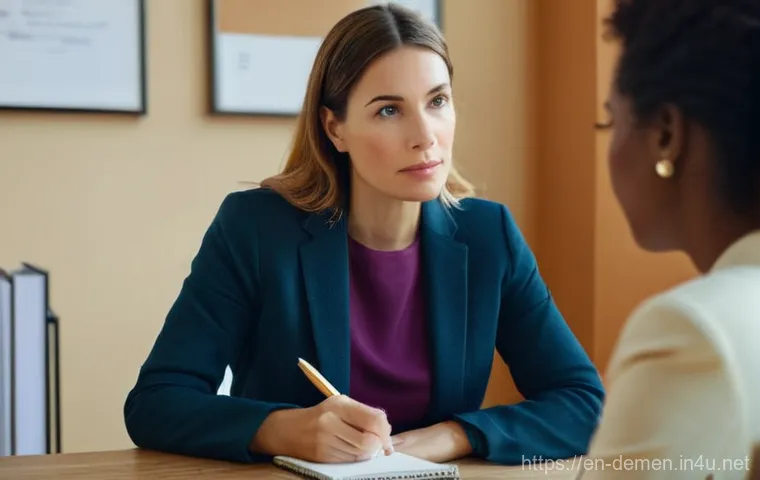 치매관리사 대상자 상담 사례 - **Prompt 1: Seeking Professional Support for Caregiver Burnout**
    "A mid-40s female caregiver, wi...