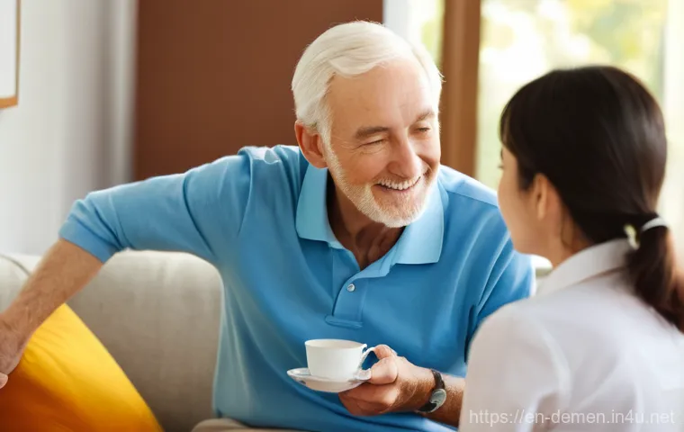 치매관리사 직업의 사회적 가치 - A Moment of Shared Melody**

An elderly woman, with kind, crinkled eyes and short, neatly styled gre...