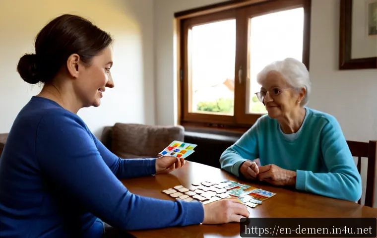 치매관리사 실습 경험담 - Photorealistic dementia care trainee during a supervised home-visit practicum, a compassionate young...